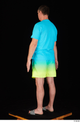 Whole Body Man Shirt Shorts Chubby Standing Studio photo references